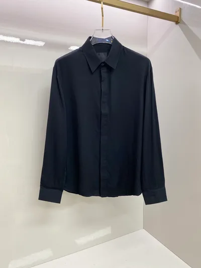 Givenchy 2026SS Dark Jacquard Black Shirt
