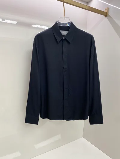 Dior 2026SS Dark Jacquard Black Shirt