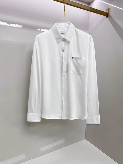Burberry 2026SS Classic Embroidered Casual Shirt