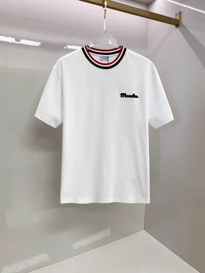 Moncler 2026SS Classic Contrast Collar T-Shirt