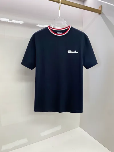 Moncler 2026SS Spring/Summer Classic Contrast Collar T-Shirt