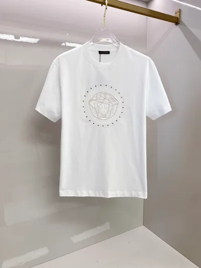 Versace 2026SS Medusa Embroidery Short Sleeve T-Shirt