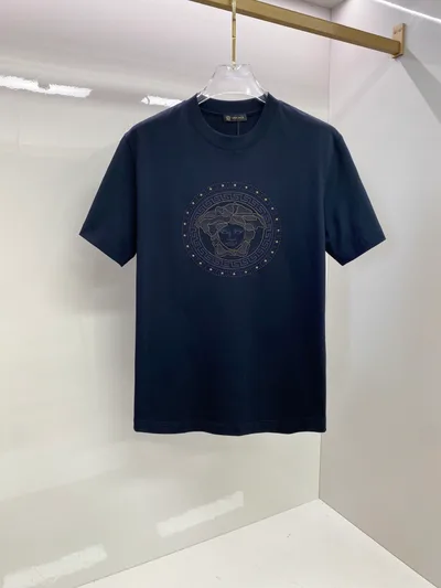 Versace 2026SS Medusa Embroidery Short Sleeve T-Shirt