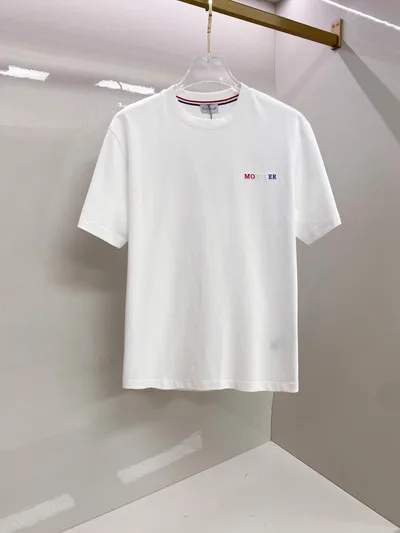 Moncler 2026SS Contrast Letter Embroidery T-Shirt