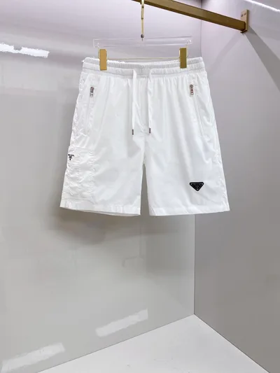 Prada 2026SS Classic Triangle Logo Tech Shorts