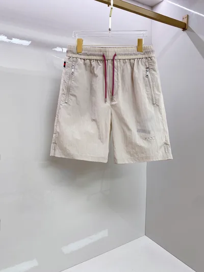 Gucci 2026SS Summer Limited Contrast Drawstring Casual Shorts