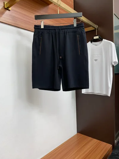 LP Loro Piana Spring/Summer New Casual Shorts Classic Series Tencel Cotton