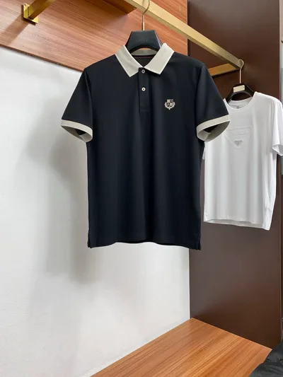 Ferragamo 2026 Spring/Summer Fine Stripe Pique Business Polo