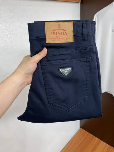 Prada 2026SS New Five-Pocket Casual Pants Clean Tailoring