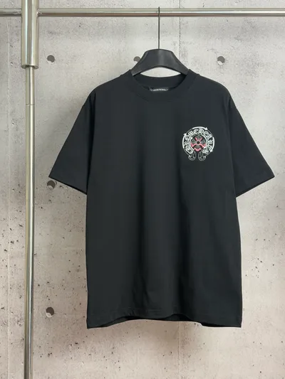 Chrome Hearts Classic Embroidered Short Sleeve T-Shirt