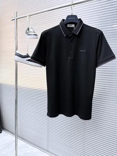 Hermès High-End Business Casual Short Sleeve Shirt
