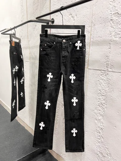 Chrome Hearts Micro-flare Bamboo Jeans