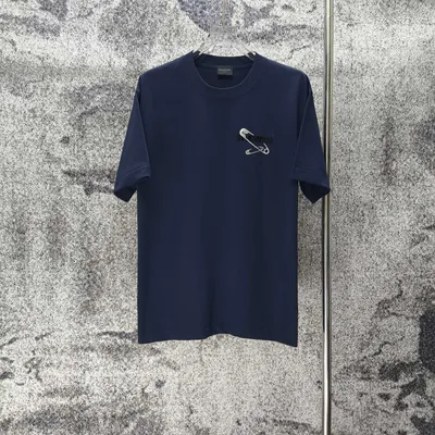 Bal* Paris 2026SS Thick Screen Print with Silver Foil Logo Short Sleeve T-Shirt
