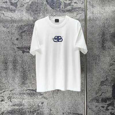 BAL* Paris 2026SS Washed Distressed Logo Short Sleeve T-Shirt