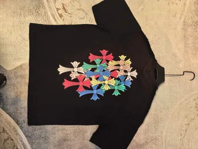 Chrome Hearts 2026 Cross Rainbow Print Summer T-Shirt