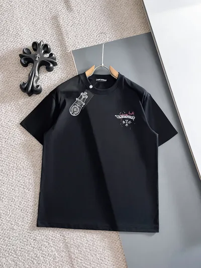 1V Custom 280g Fabric Contrast Screen Print Unisex Tee