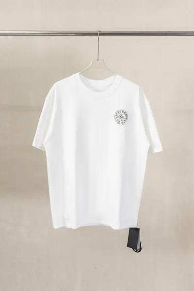 Chrome Hearts CH Heavy Wash 3D Print Short Sleeve with Beads