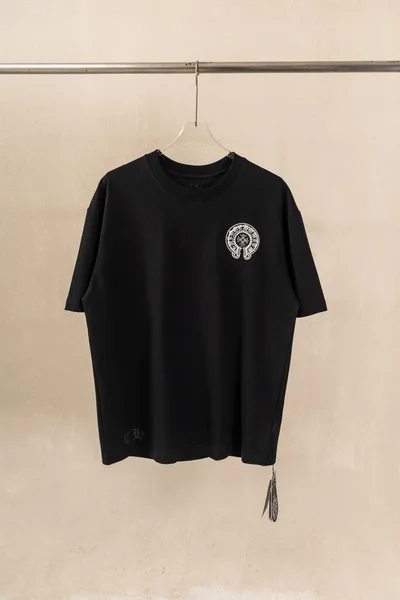 Chrome Hearts CH Heavy Wash 3D Print Short Sleeve T-Shirt