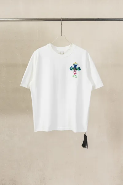 Chrome Hearts CH Heavy Wash 3D Embroidery + Hardware Short Sleeve