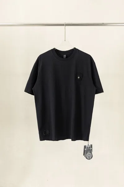 Chrome Hearts CH Heavy Wash 3D 16-Patch Embroidery Short Sleeve