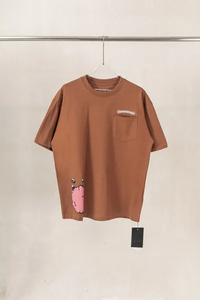 Chrome Hearts CH Heavy Wash 3D Foam & Embroidery Short Sleeve T-Shirt