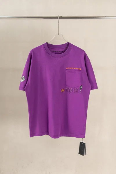 Chrome Hearts CH Heavy Wash 3D Foam Brushed + Embroidery Short Sleeve T-Shirt