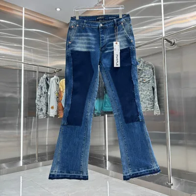 Purple Brand Heavy Wash Micro Flare Stretch Jeans