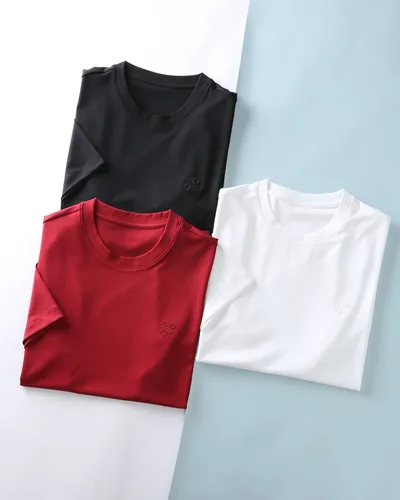 LOE 26SS Modal Cotton Basic Crew Neck Short Tee