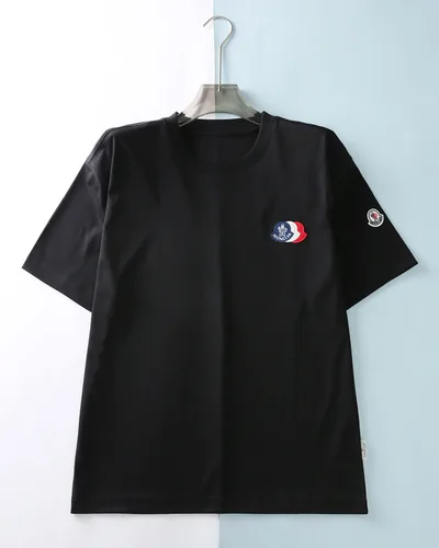 Mon* Button 26SS Spring/Summer Long-Staple Cotton Basic Crew Neck Short Tee
