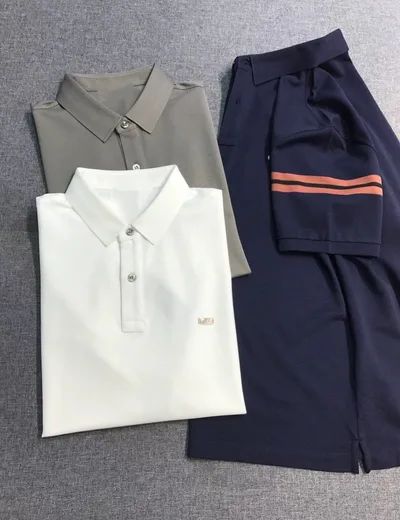 Zegna Mulberry Silk Men's Polo Shirt