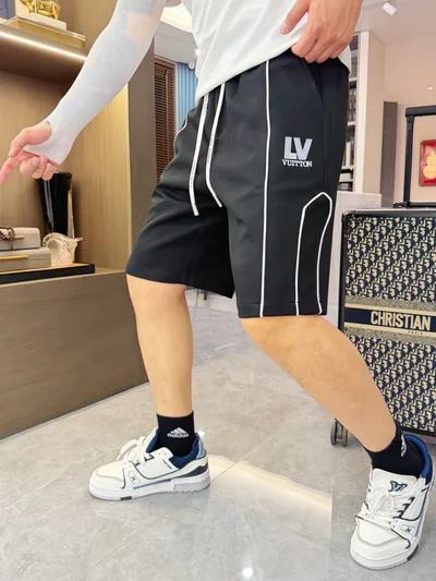 LV Three Labels Complete 2026 Summer New Men's Casual Shorts