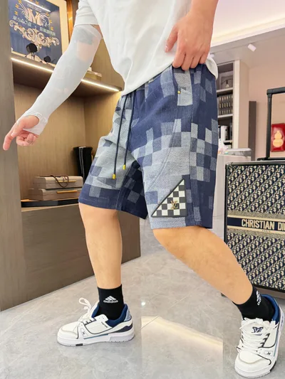 LV Three Labels Complete 2026 Summer New Men's Casual Shorts