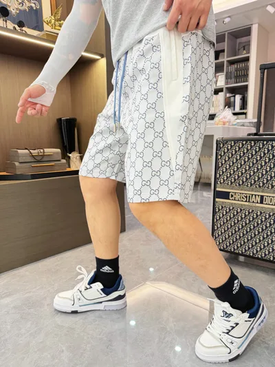 Gucci Three Tags Complete 2026 Summer New Men's Casual Shorts
