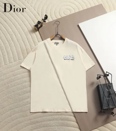 Dior Colorful Letter Logo Print T-Shirt