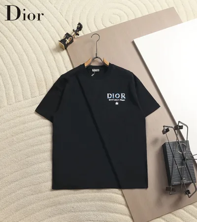 Dior Colorful Letter Logo Print T-Shirt