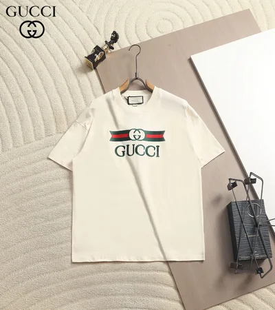 Gucci Classic Web Double G Embroidered T-Shirt