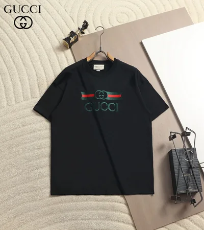 Gucci Classic Web Double G Embroidered T-Shirt