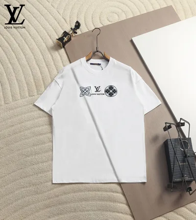 Louis Vuitton Classic Monogram Three-Flower Logo T-Shirt
