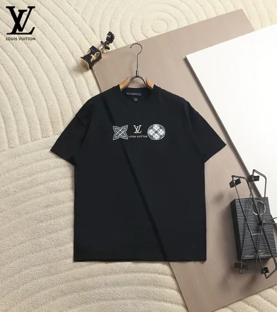 Louis Vuitton Classic Monogram Three-Flower Logo T-Shirt