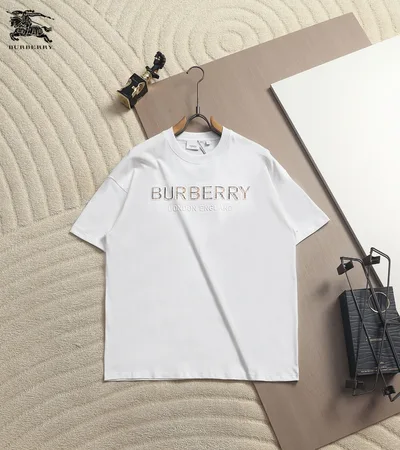 Burberry Classic Plaid Letter Print T-Shirt