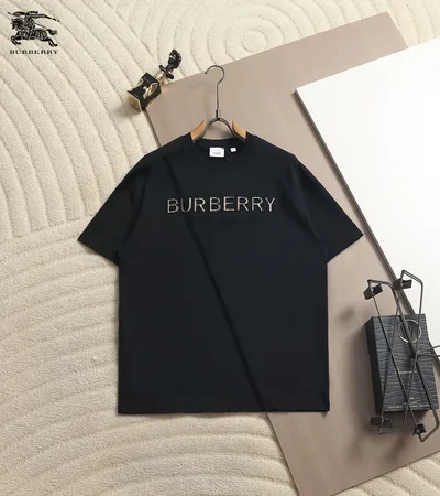 Burberry Classic Plaid Letter Print T-Shirt