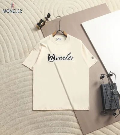 Moncler Handwritten Logo Cotton T-Shirt