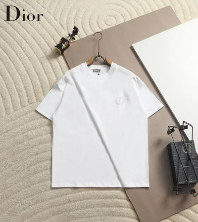 Dior Subtle CD Embroidered Logo T-Shirt