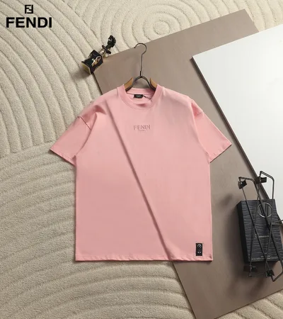 Fendi Basic T-Shirt with Subtle Texture