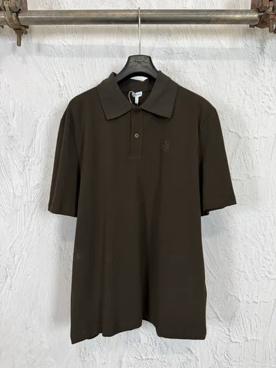Loewe Classic Logo Embroidered Short-Sleeve Knit Polo Shirt