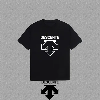 [DESCENTE] 2026FW Short Sleeve T-Shirt Logo Print Heavyweight Fabric