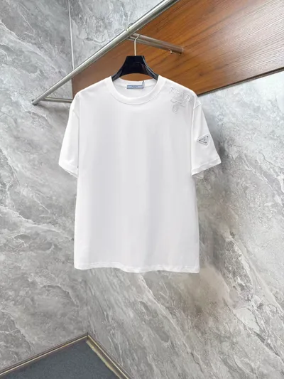 Prada 2026 Spring/Summer Short Sleeve Crew Neck T-Shirt