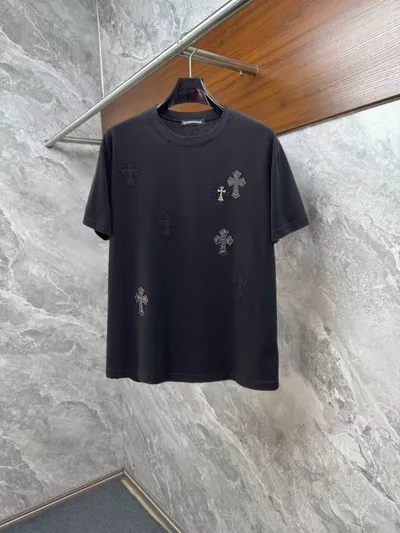 Chrome Hearts High Version Short Sleeve Round Neck T-Shirt