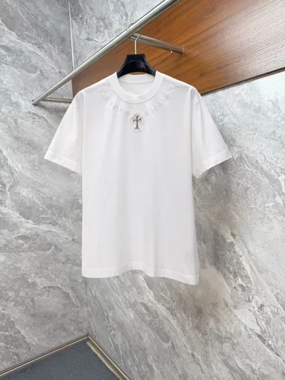 Chrome Hearts High Version Short Sleeve Round Neck T-Shirt