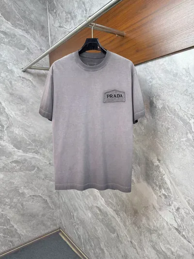 Prada 2026 Spring/Summer Short Sleeve Crew Neck T-Shirt